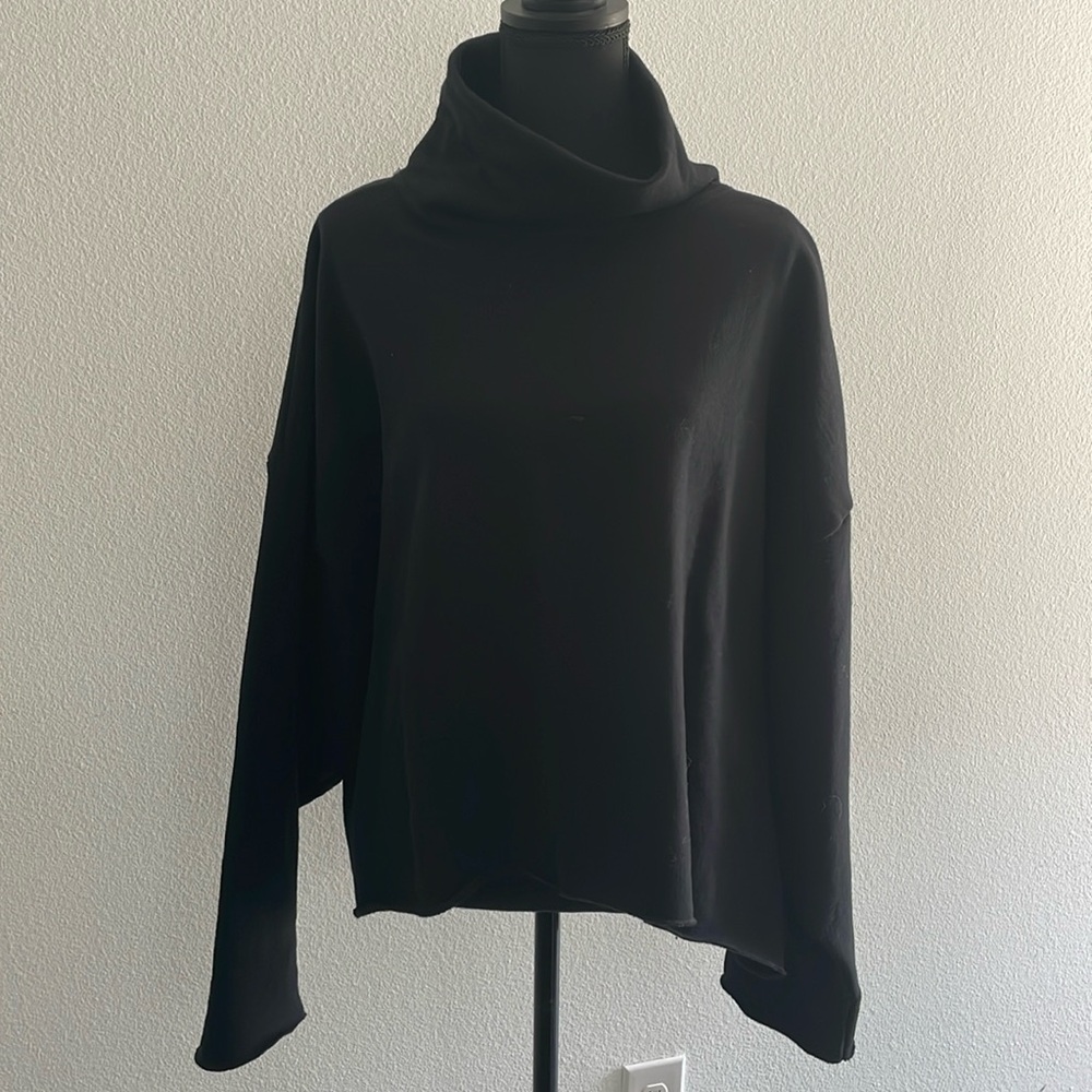 Brand new w/ tags Tkees raw edge turtleneck